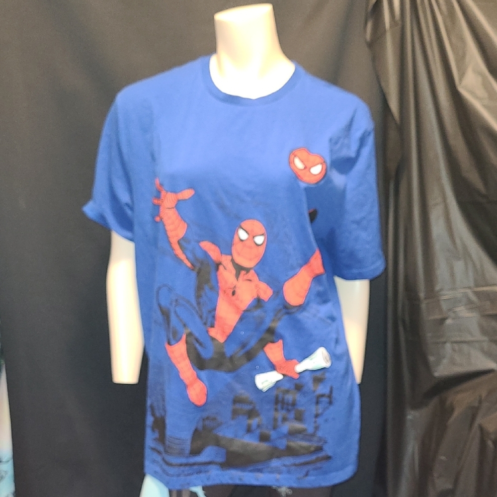 Marvel Blue MENS XL  Spider-Man Short Sleeve Tee